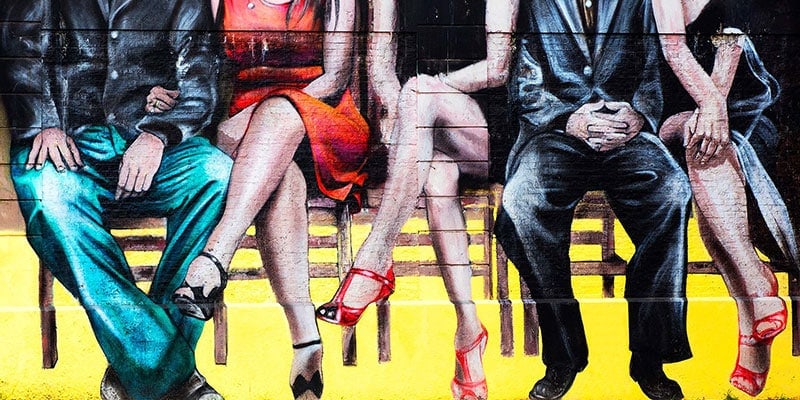 tango wall art in Buenos Aires