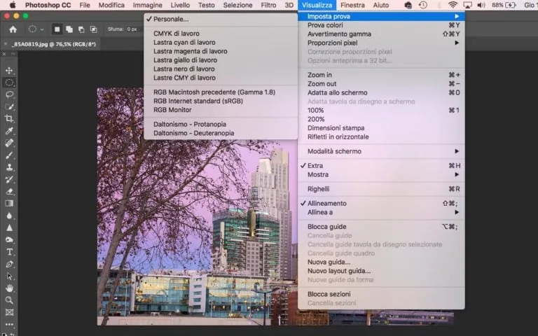 Prova colori Photoshop
