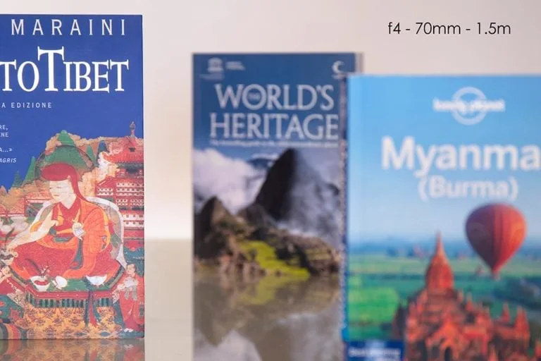 Smaller depth of field