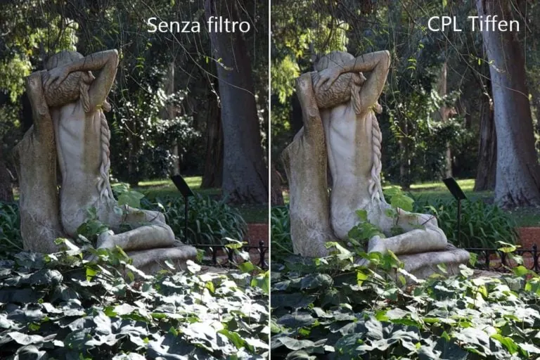 Aumento contrasto filtro polarizzatore