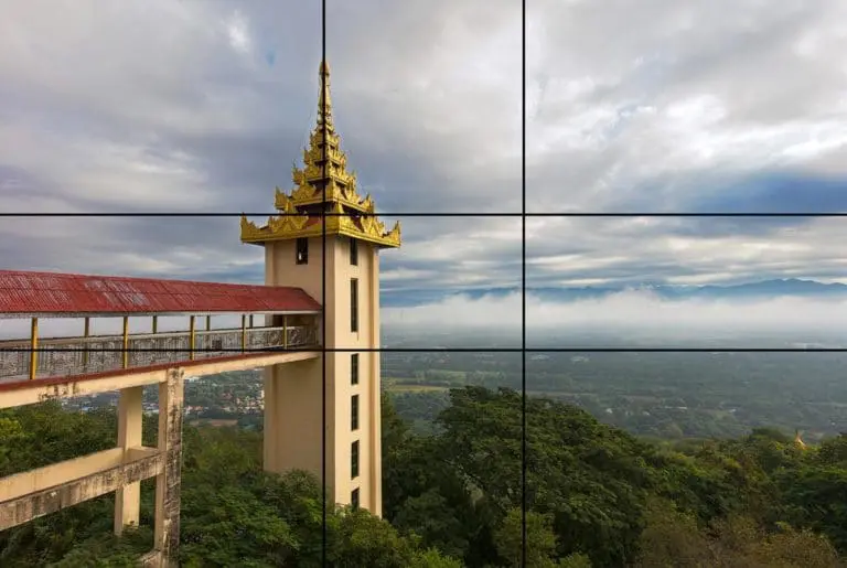 Seccion aurea aplicada a un paisaje