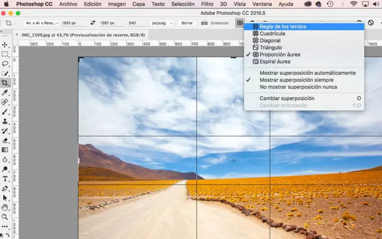 Recorte en Photoshop