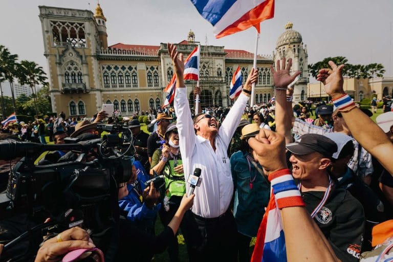 Protesta en Tailandia
