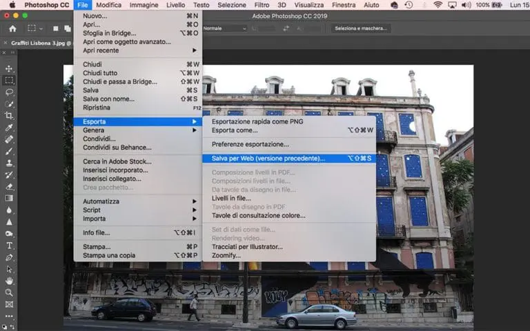 Ottimizzare immagini per il web con Photoshop