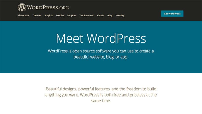 sitio web en wordpress