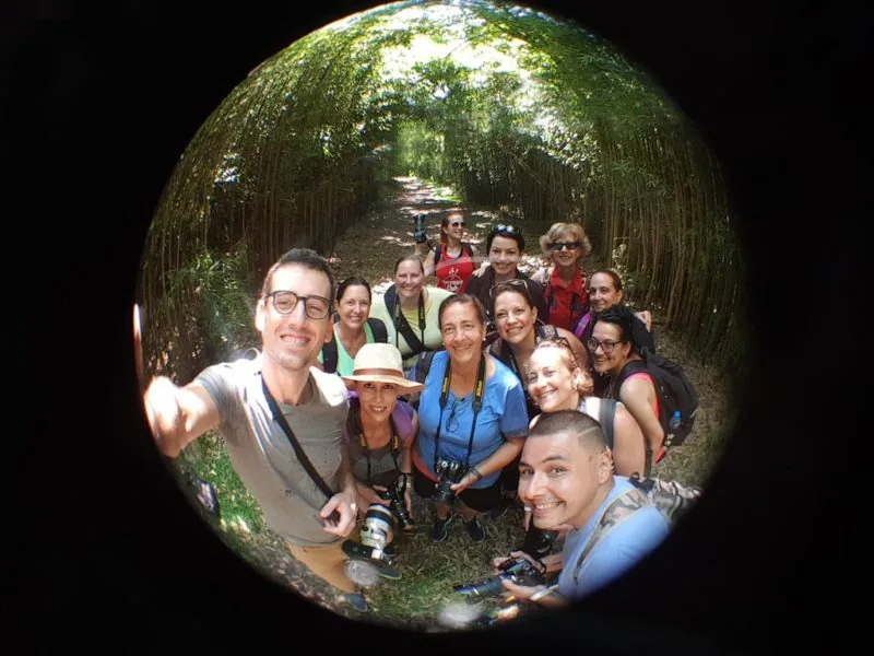 workshop de fotografía en grupo