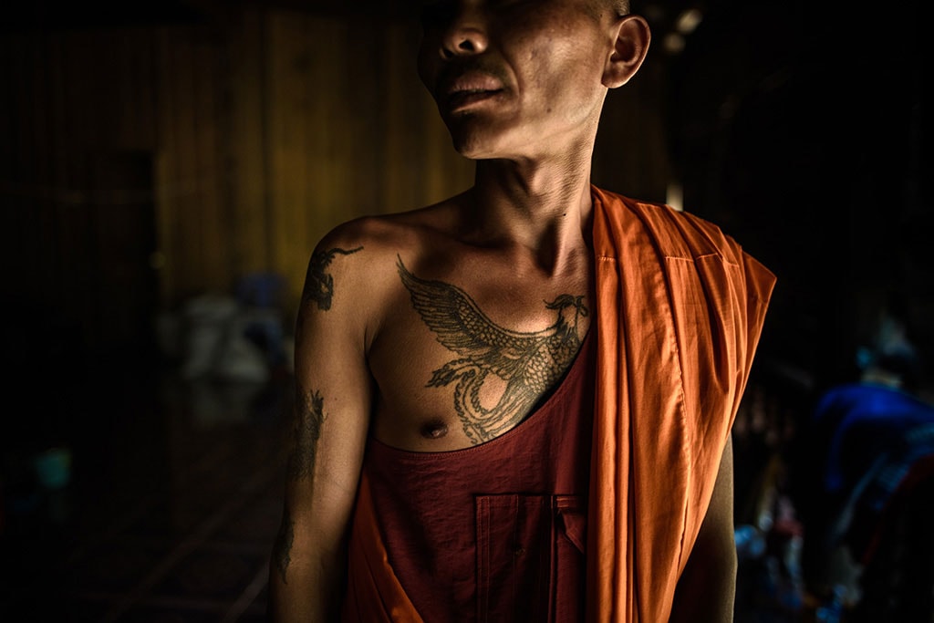 Sak Yant tatoos in Cambodia
