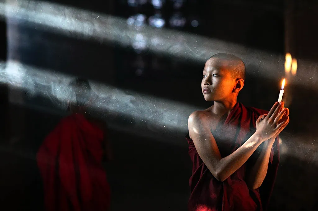 buddhist monk light