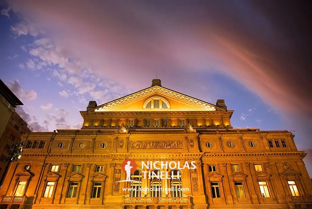 Colon theatre twilight opera house Buenos Aires